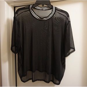 Fashion Nova Plus Size 3X “Trinity” Mesh Crop Top